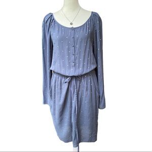 REBECCA Taylor Dot Cinched Waist Dress